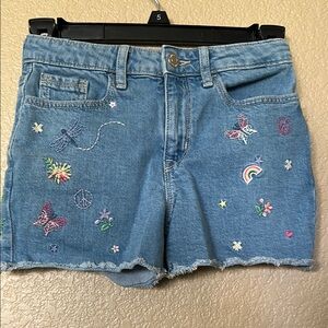 GAP Embroidered Denim Shorts